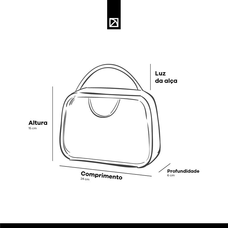 Bolsa Silvia Crossbody Pequena Preto