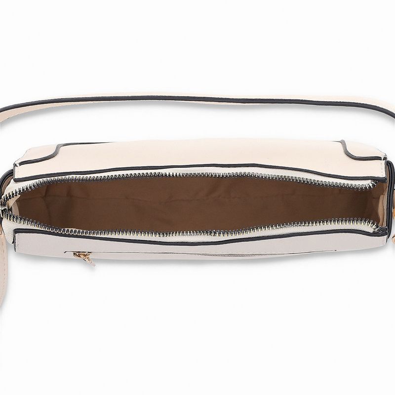 Bolsa Tiracolo Pequena Michele Off White