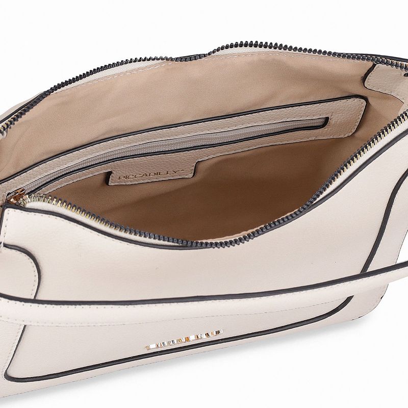 Bolsa Tiracolo Pequena Michele Off White