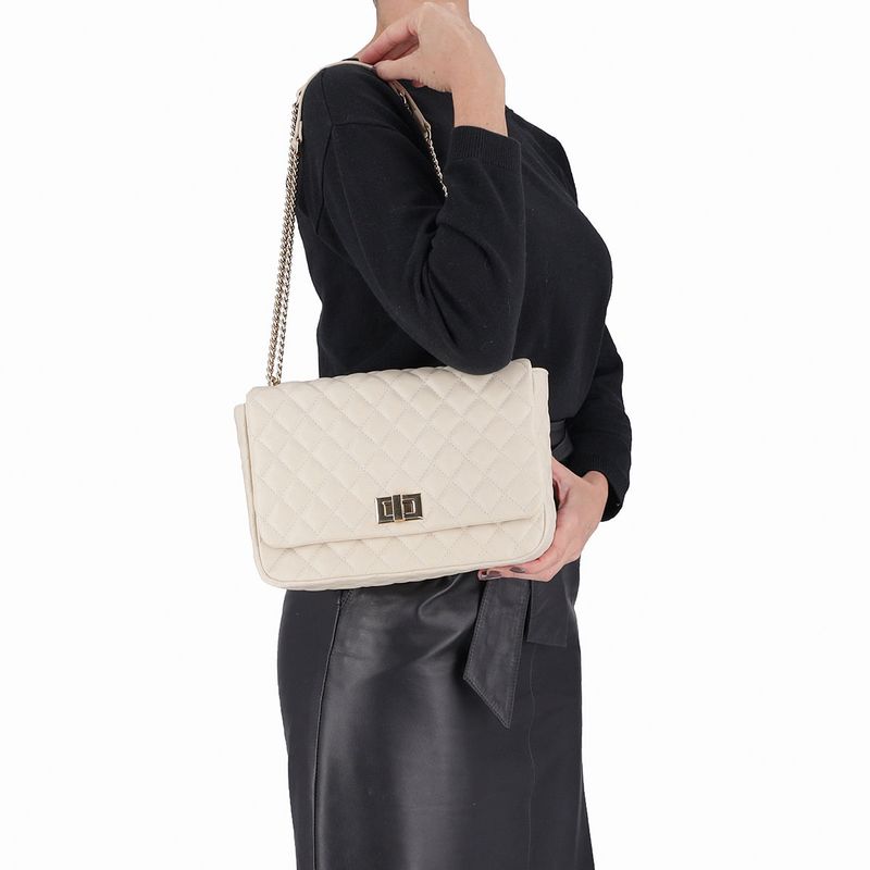Bolsa Adriana Crossbody Média Off White