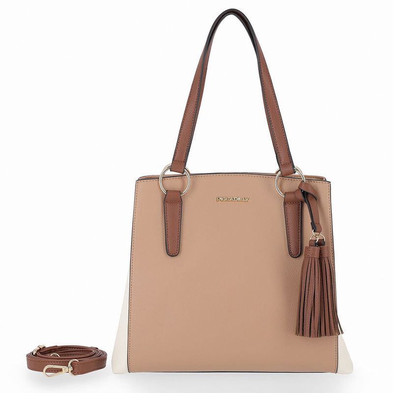 Bolsa Tati Shoulder Média Nude