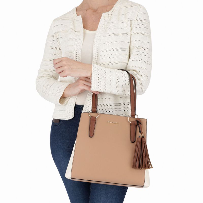 Bolsa Tati Shoulder Média Nude