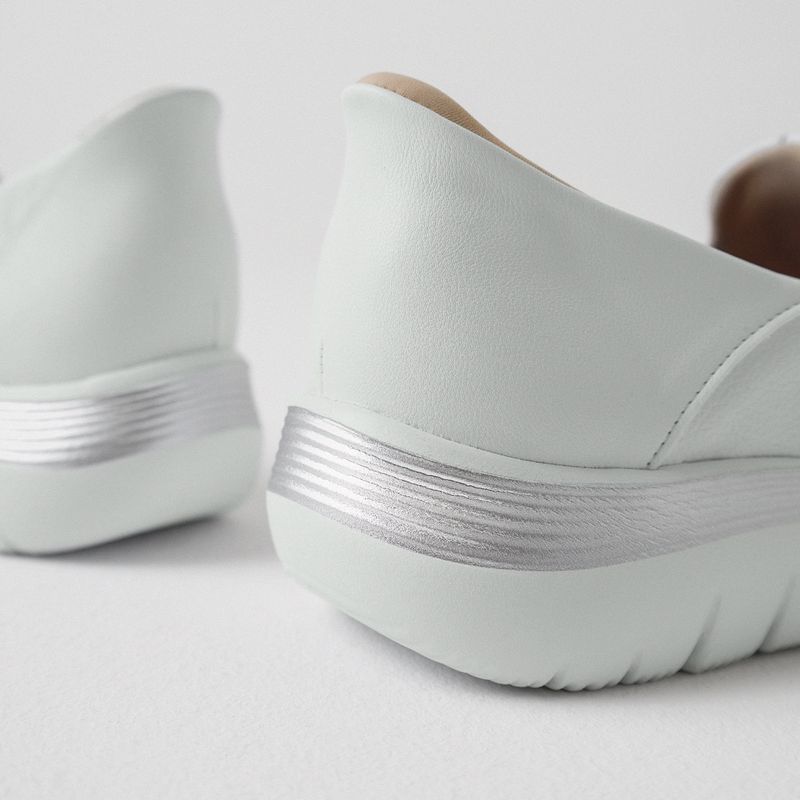 Tênis SlipFit Salto Médio Branco Neve