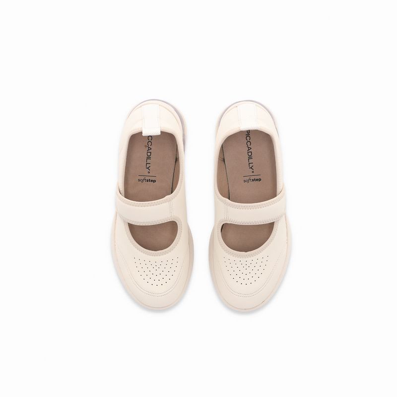 Tênis Anabela Médio Off White/Marfim