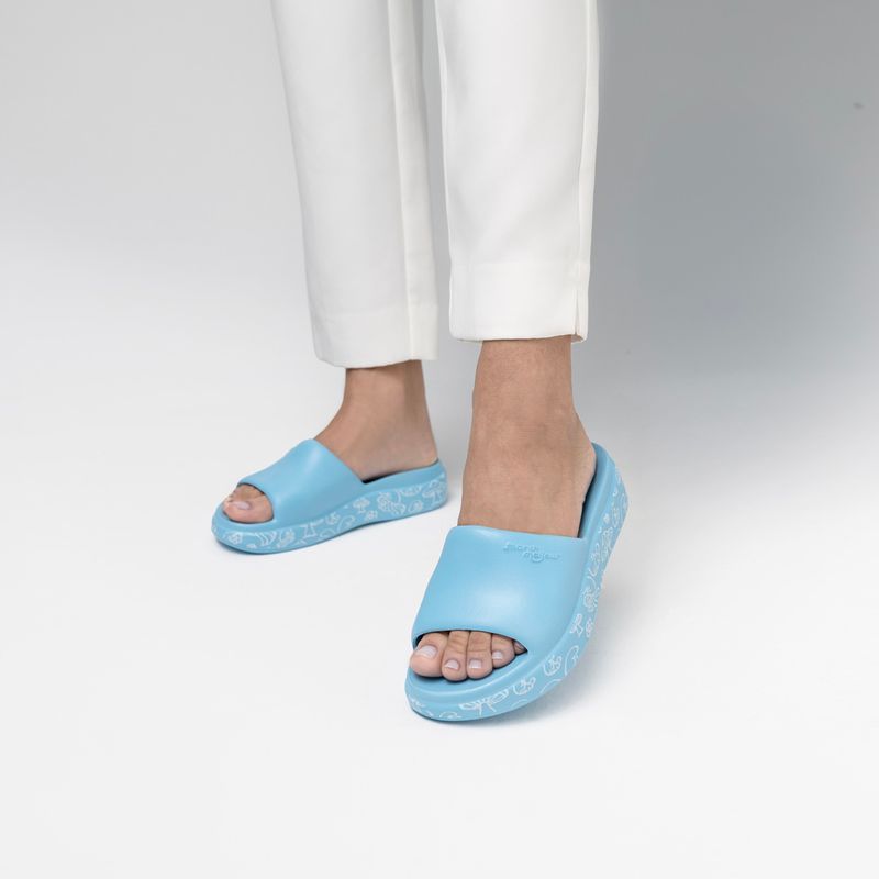 Tamanco Marshmallow Smurfs Azul