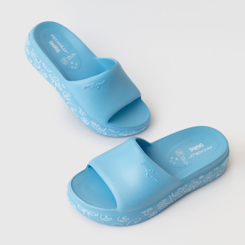 Tamanco Marshmallow Smurfs Azul