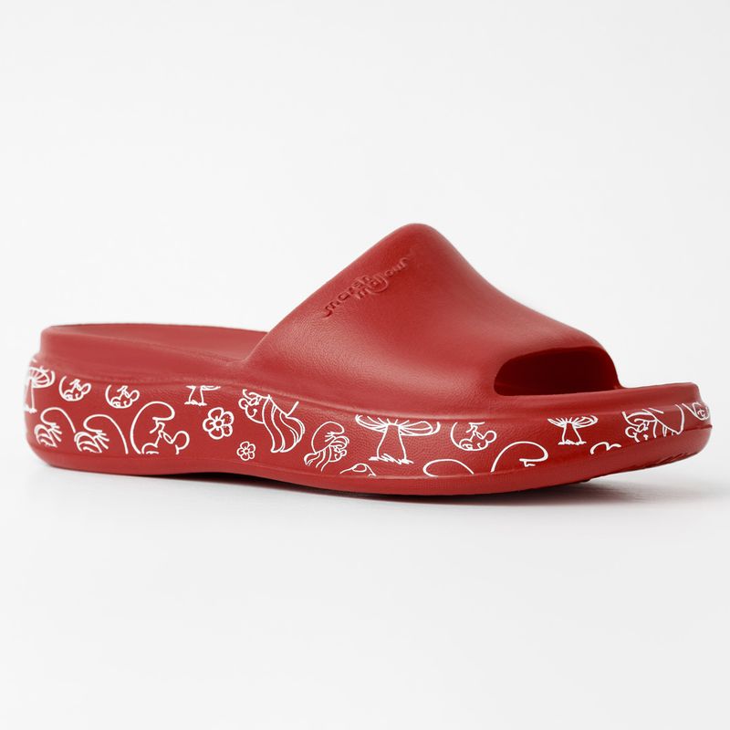 Tamanco Marshmallow Smurfs Vermelho