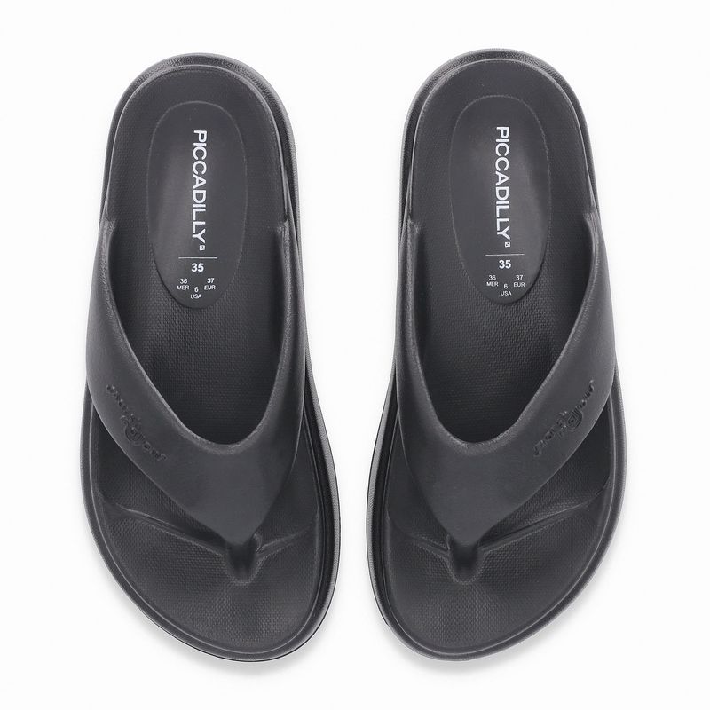Chinelo Marshmallow Flatform Preto