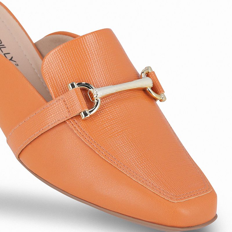 Mule Tati Salto Médio Laranja