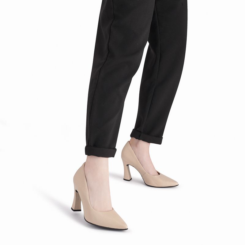 Scarpin Silvana Salto Alto Brule