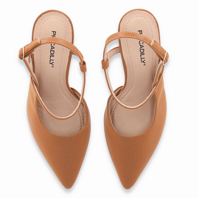 Sling Back Silvana Salto Alto Mascavo - PICCADILLY