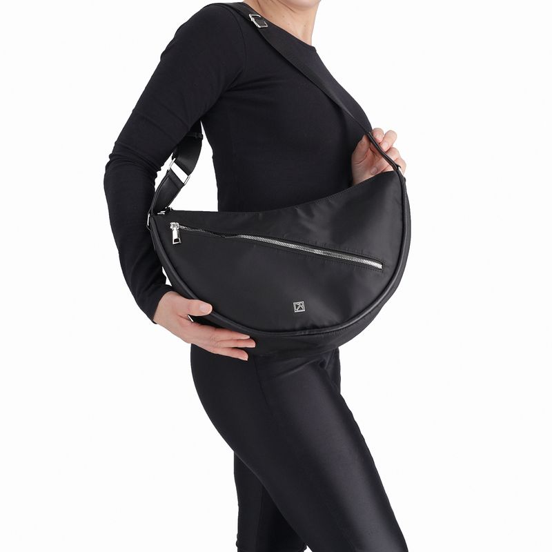 Bolsa Nicole Hobo Grande Preto