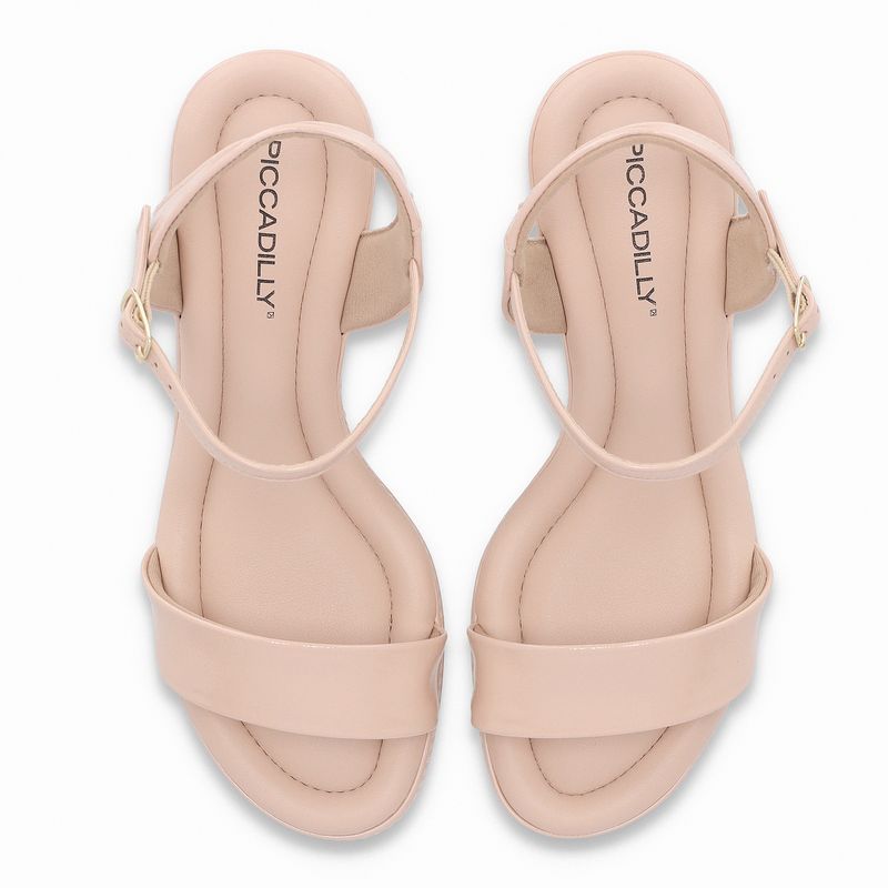 Sandália Paola Salto Médio Rose