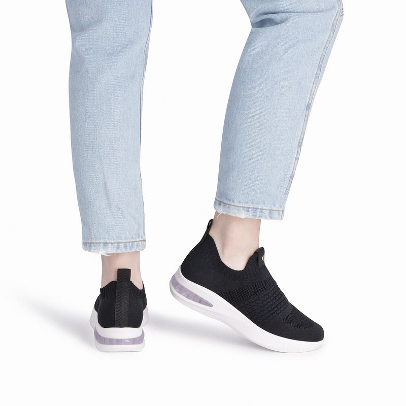 Tênis Anabela Médio Preto - PICCADILLY