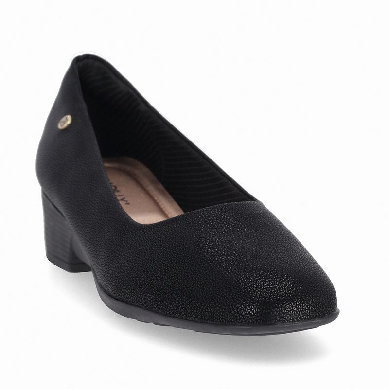 PICCADILLY MAXI - Sapato Anabela Médio Preto