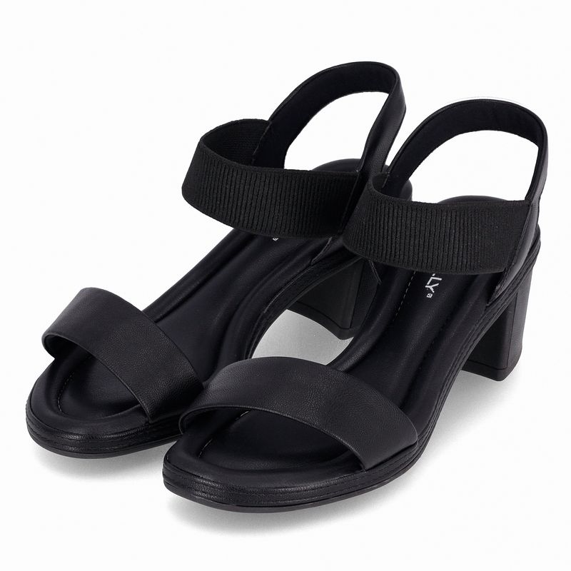 Sandália Paola Salto Médio Preto