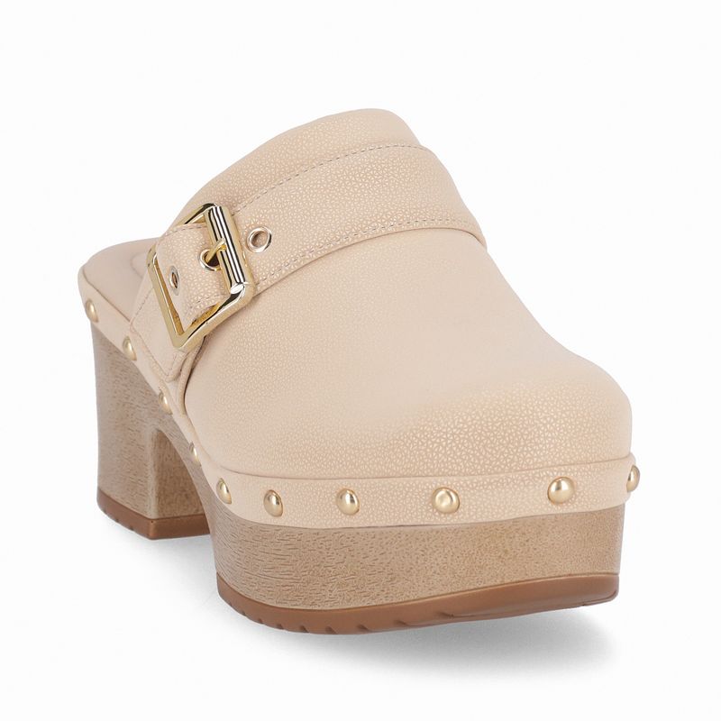 Tamanco Clog Salto Alto Brule