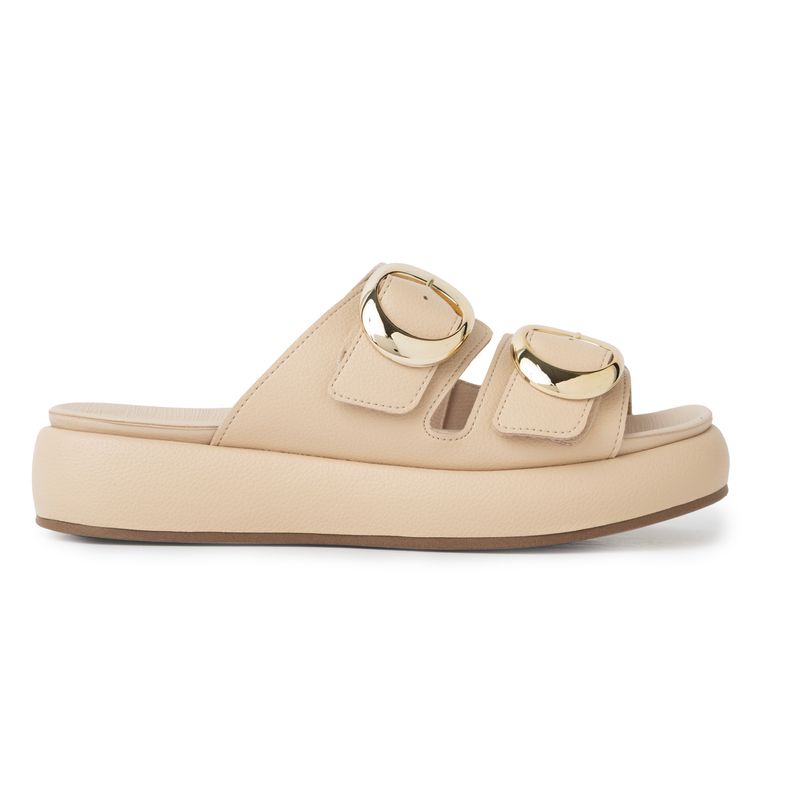 Tamanco Sol Anabela Médio Brule