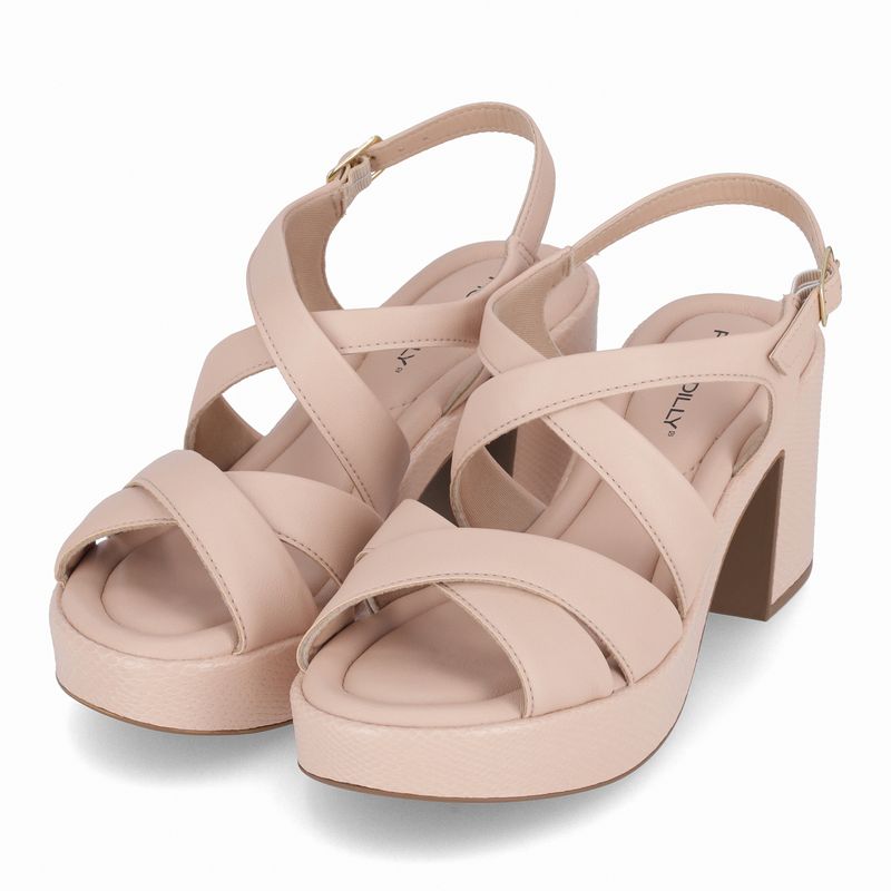 Sandália Marcia Salto Alto Rose