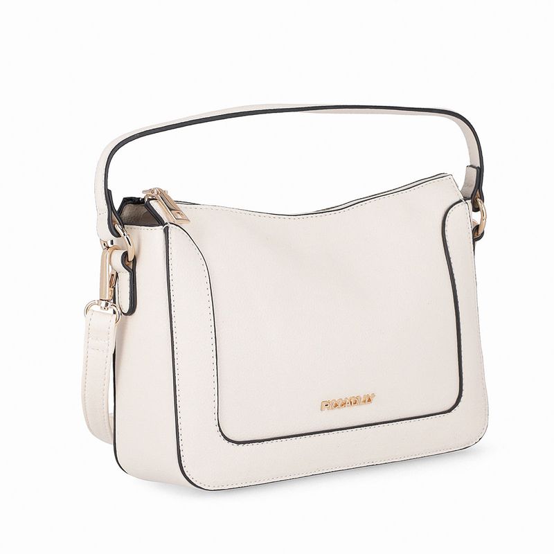 Bolsa Tiracolo Pequena Michele Off White