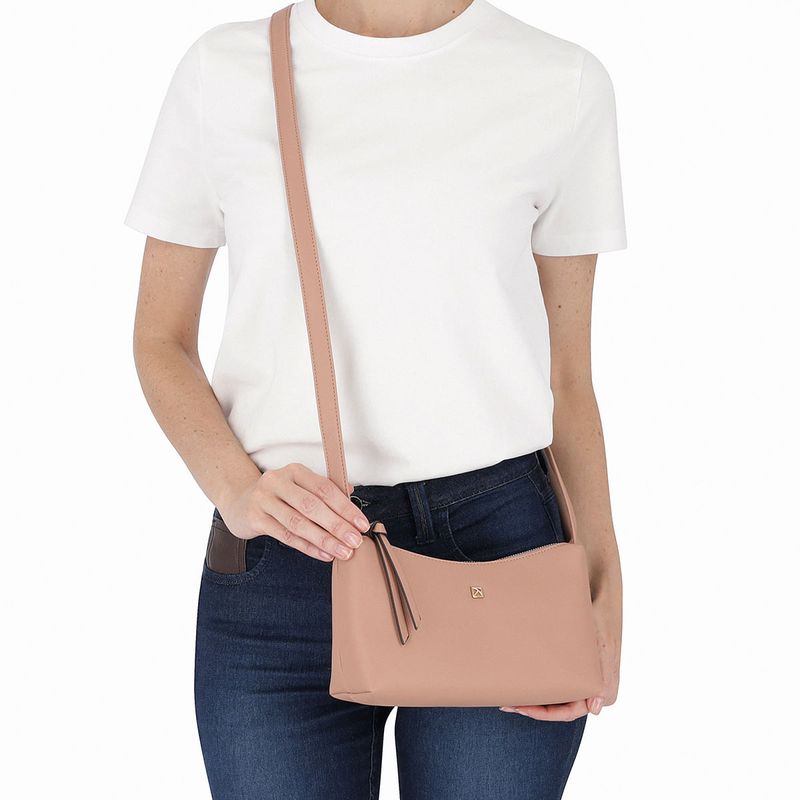 Bolsa Marta Crossbody Pequena Rose