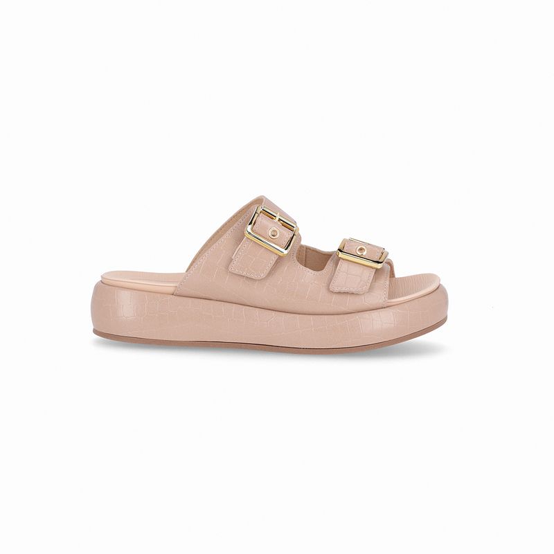 Tamanco Sol Anabela Médio Fendi