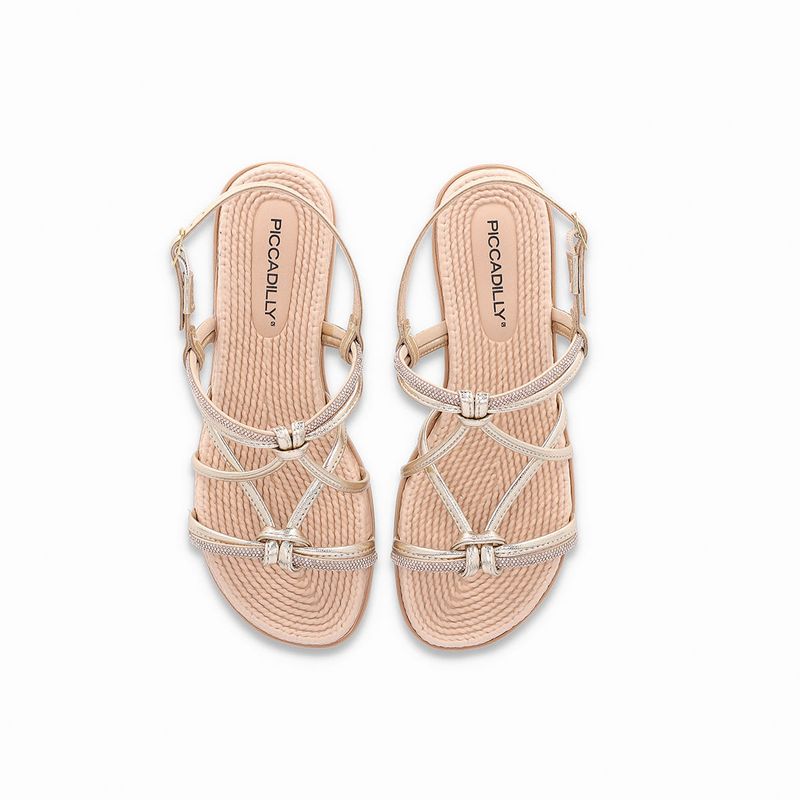 Rasteirinha Adla Rasteira Ouro/Rose