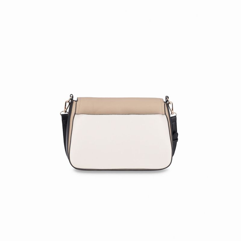 Bolsa Isadora Tote Média Nude com Off White