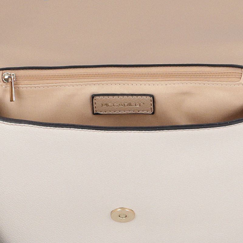 Bolsa Isadora Tote Média Nude com Off White