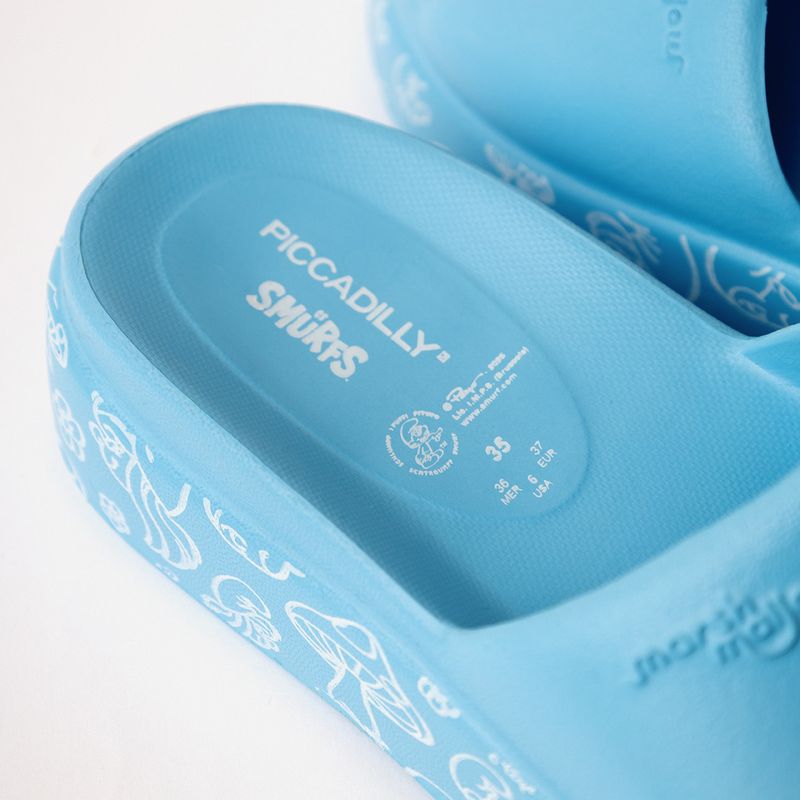 Tamanco Marshmallow Smurfs Azul