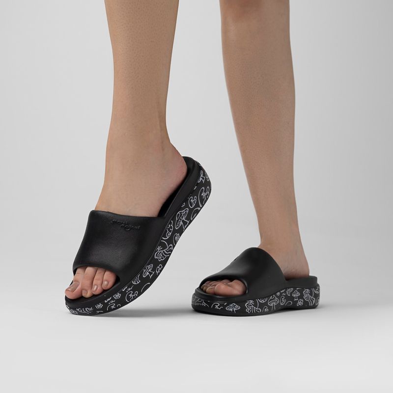 Tamanco Marshmallow Smurfs Preto