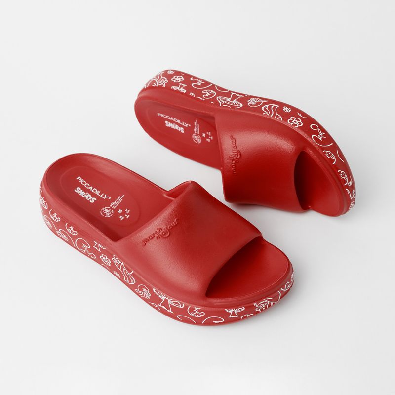 Tamanco Marshmallow Smurfs Vermelho