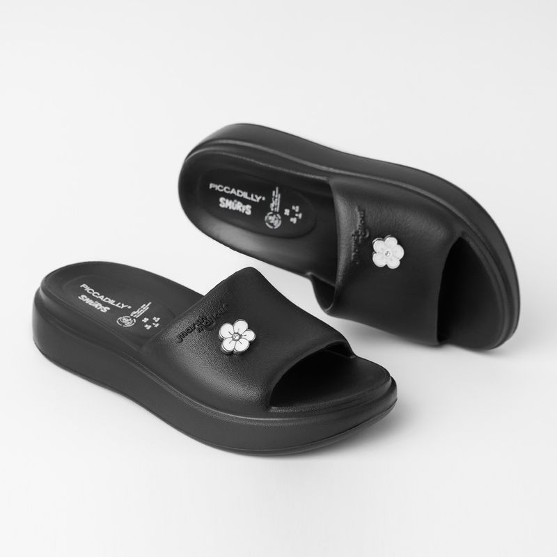 Tamanco Marshmallow Smurfs Preto