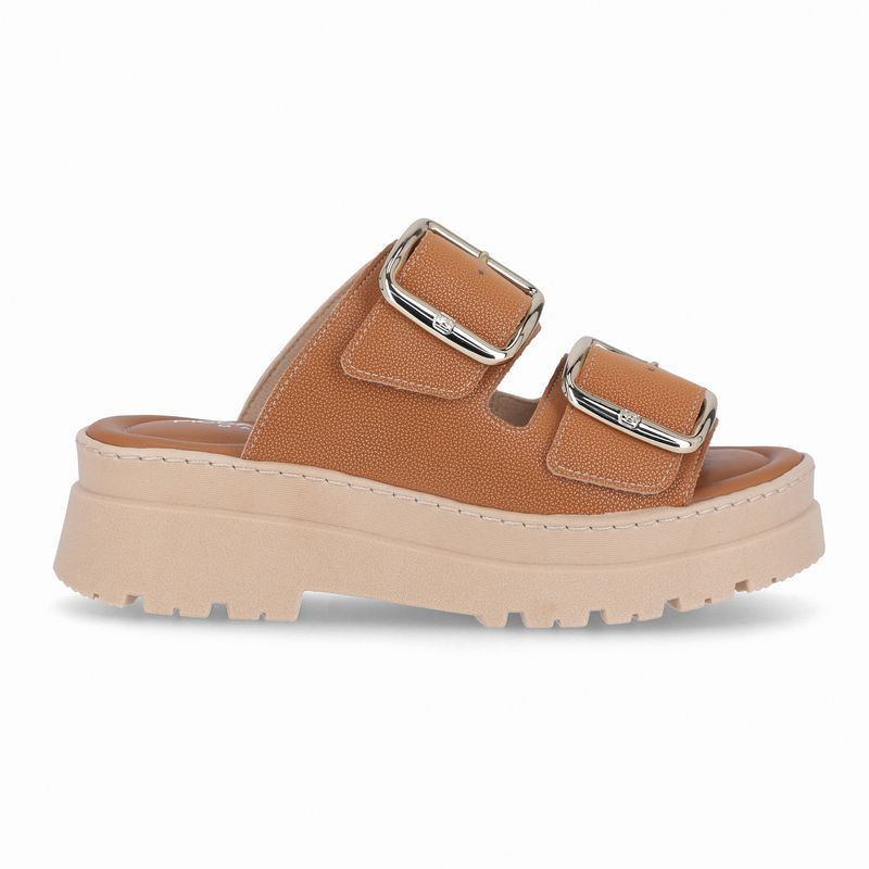 Tamanco Salto Médio Mascavo - PICCADILLY