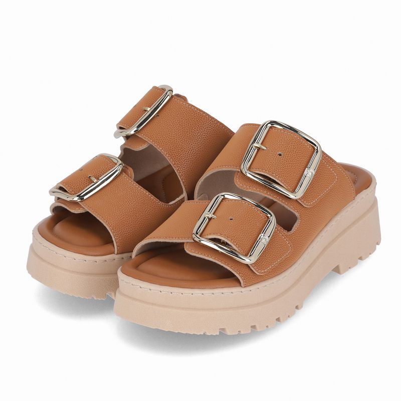 Tamanco Salto Médio Mascavo - PICCADILLY