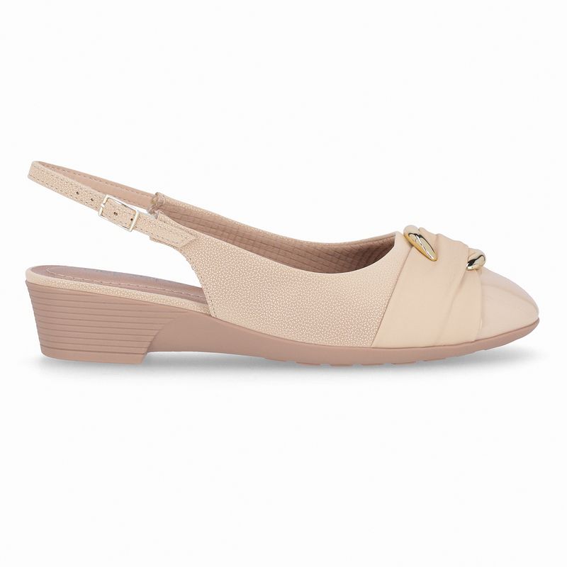 PICCADILLY MAXI - Sapato Slingback Anabela Médio Brule
