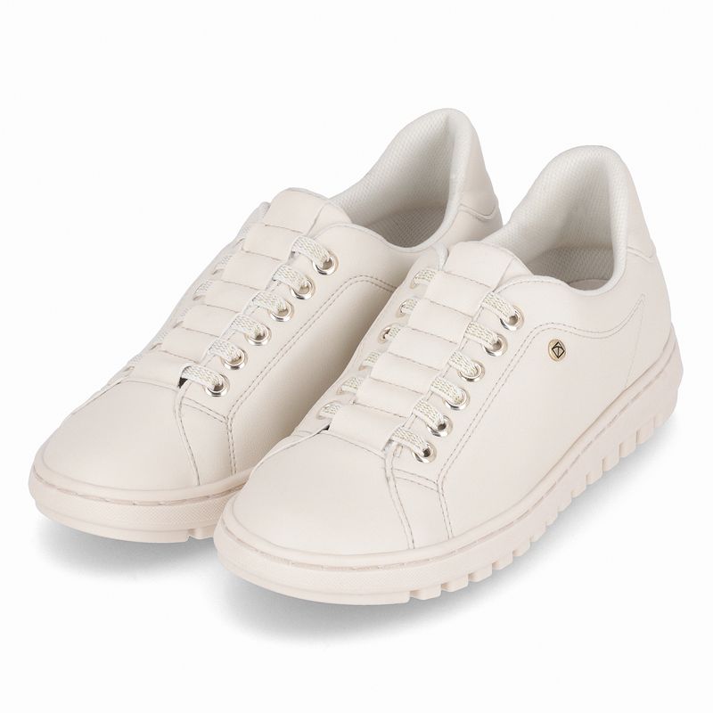 Tênis Salto Baixo Off White