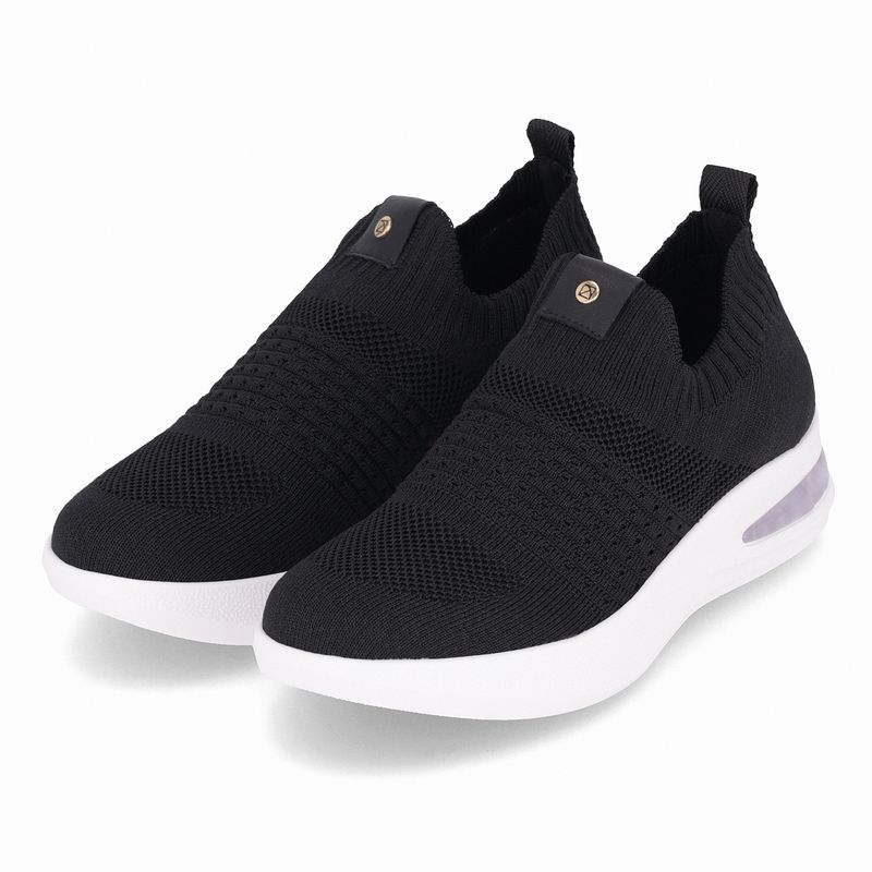 Tênis Anabela Médio Preto - PICCADILLY