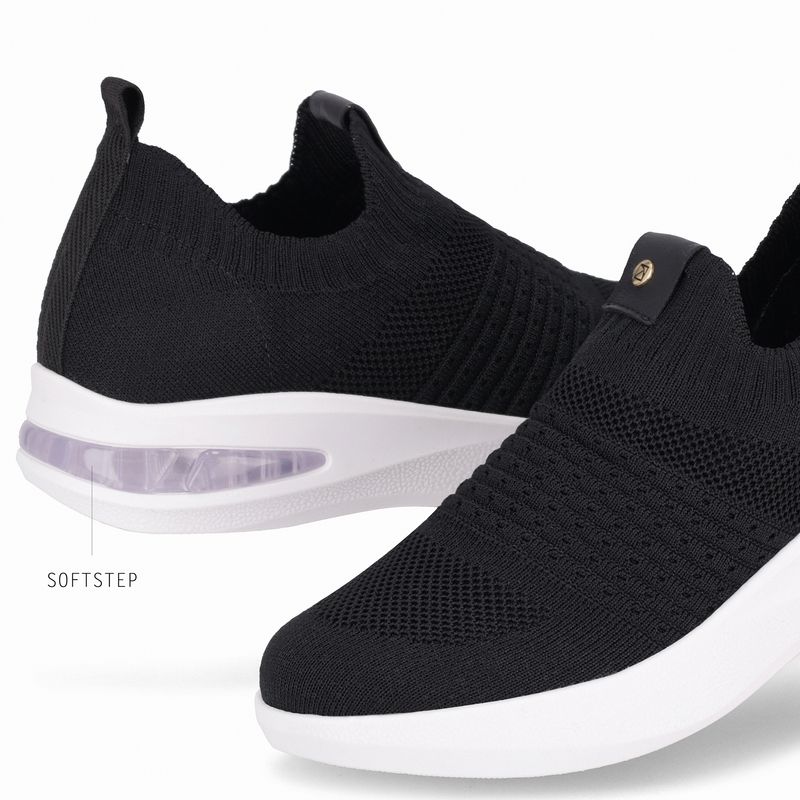 Tênis Anabela Médio Preto - PICCADILLY