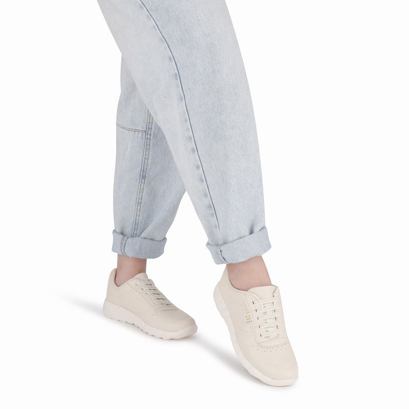 Tênis Fabi Rasteira Off White