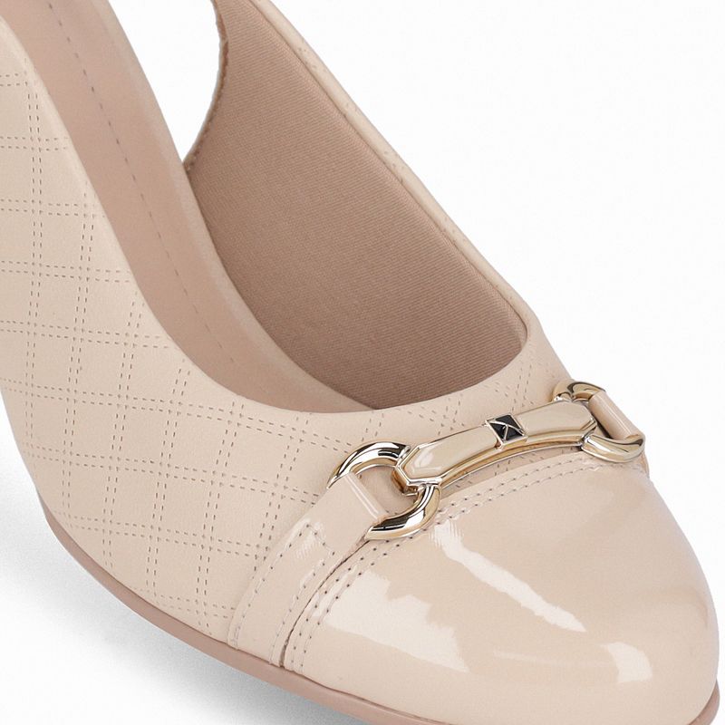 Sling Back Laura Salto Médio Brule