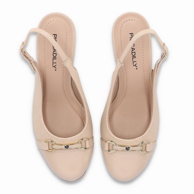 Sling Back Laura Salto Médio Brule