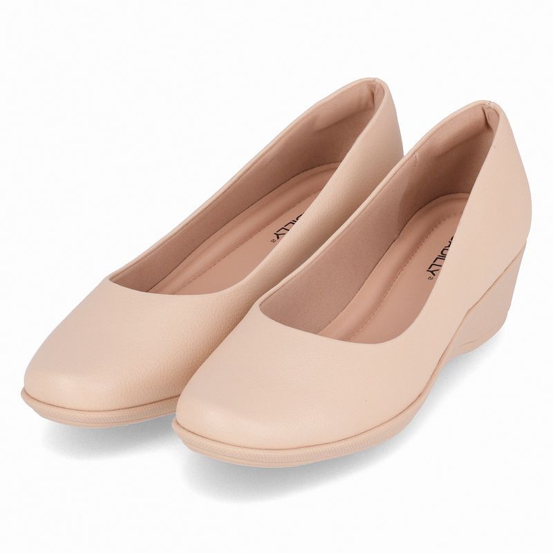 Sapato Ivone Anabela Médio Brule