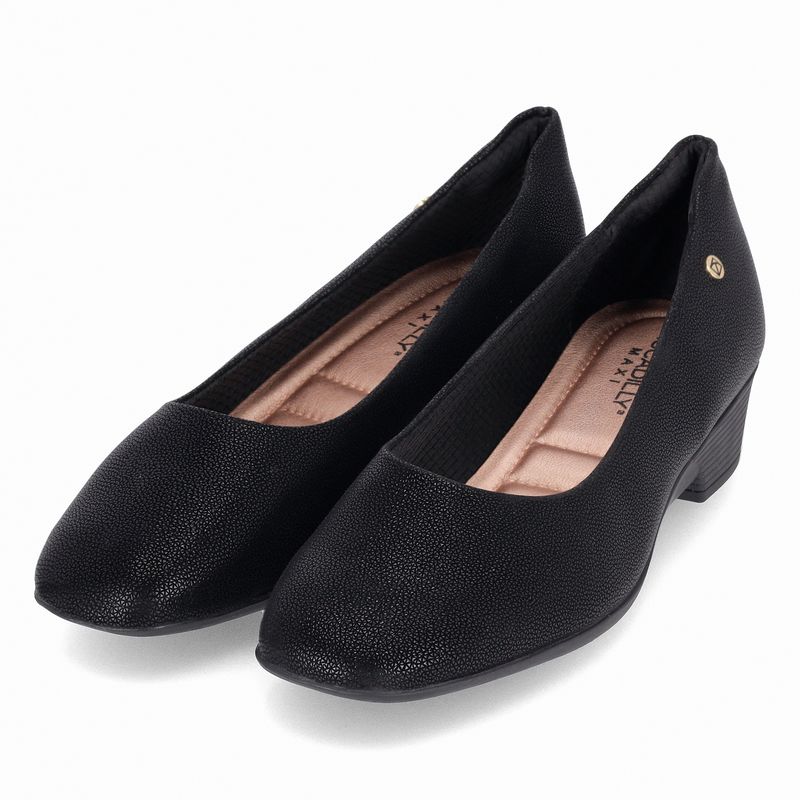 PICCADILLY MAXI - Sapato Anabela Médio Preto