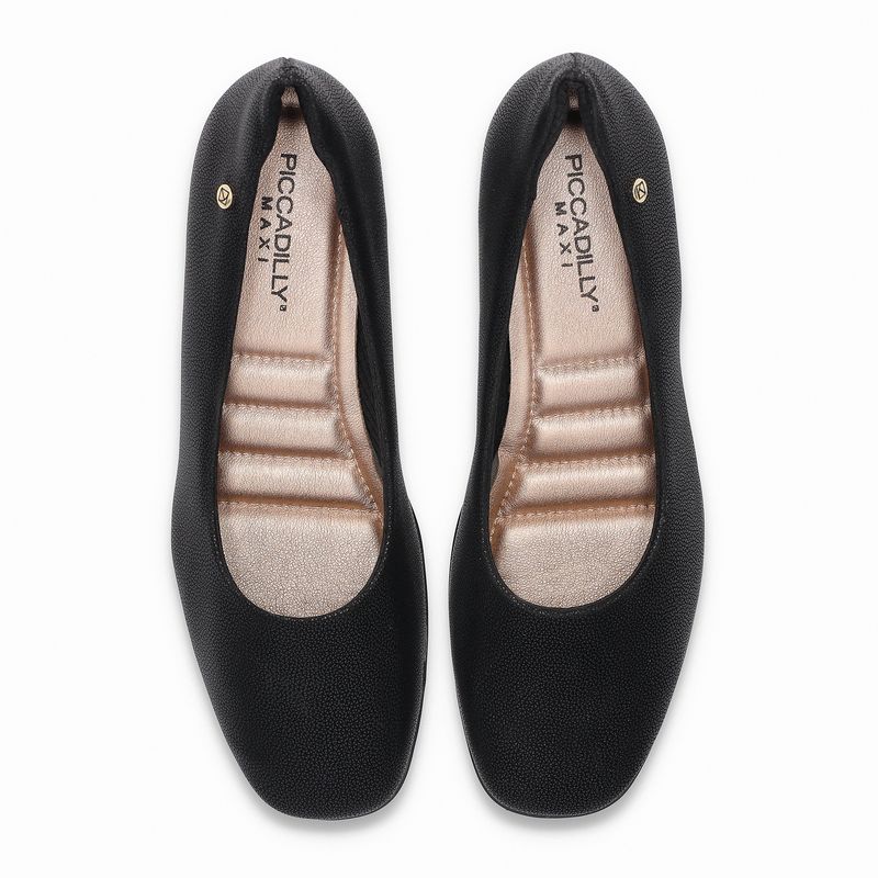 PICCADILLY MAXI - Sapato Anabela Médio Preto