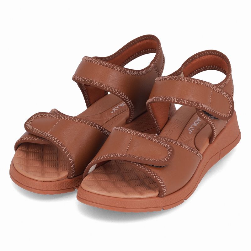 Papete Esporão Anabela Médio Ocre com Pinhão