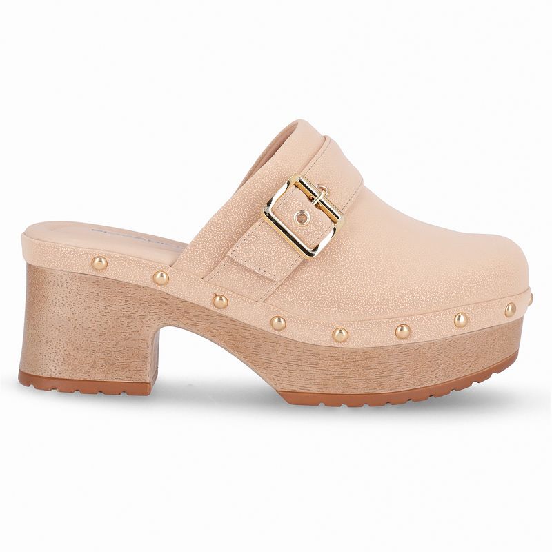 Tamanco Clog Salto Alto Brule