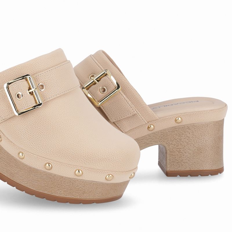 Tamanco Clog Salto Alto Brule