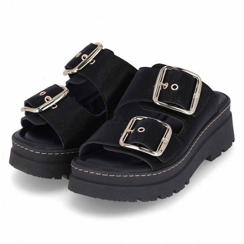 PICCADILLY MAXI - Tamanco Salto Médio Preto