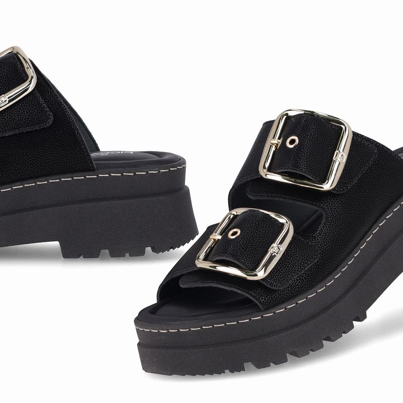 PICCADILLY MAXI - Tamanco Salto Médio Preto